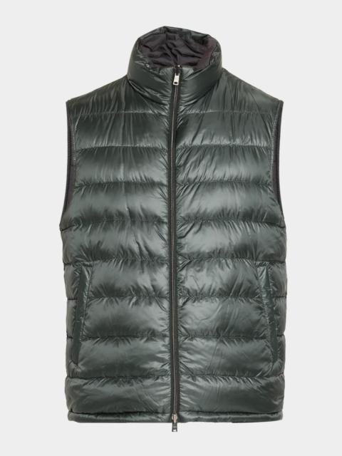 Herno Men's Cotton-Cashmere Puffer Vest