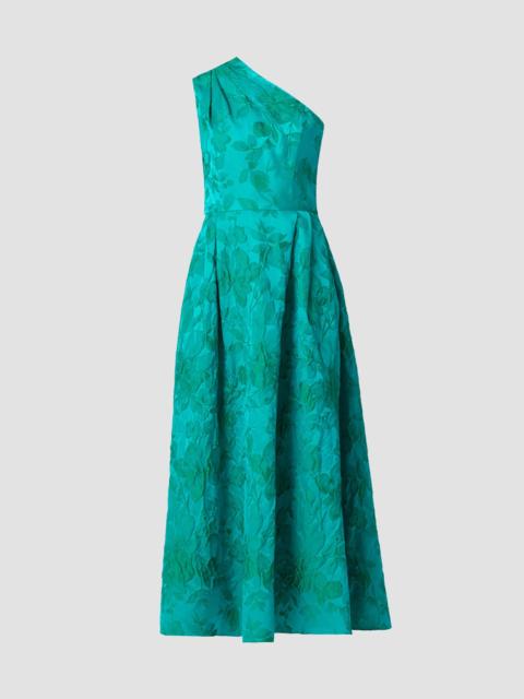 Shoshanna Women's Helen Jacqaurd One-Shoulder Cocktail Dress - Tourmaline