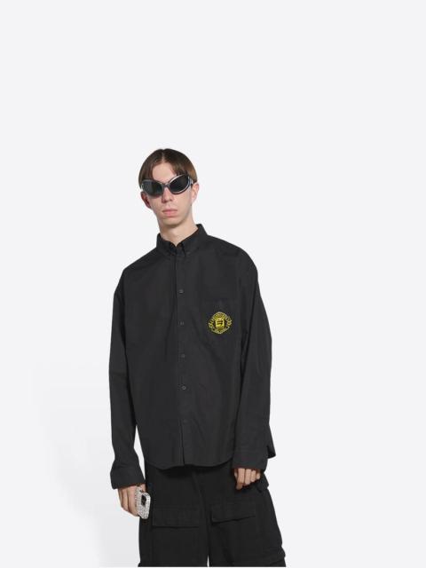 BALENCIAGA Men's Quest Large Fit Shirt  in Black