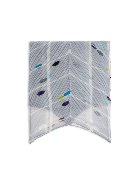 Pleats Please Issey Miyake pleated patterned scarf
