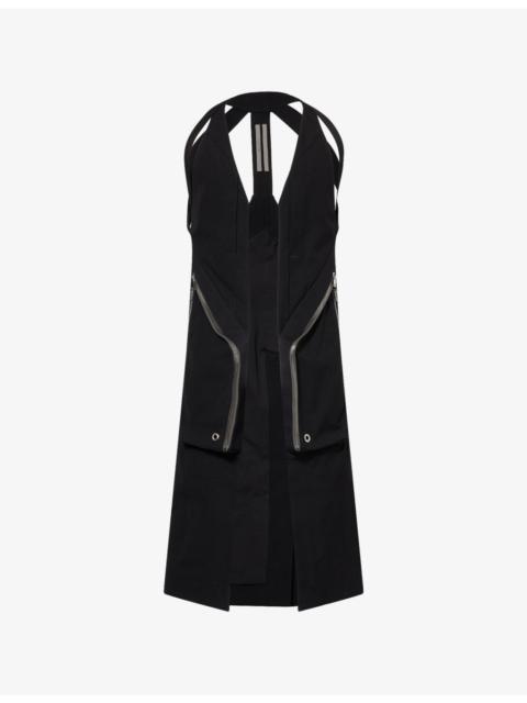 Rick Owens Temple Long Sleeveless Cotton Gilet