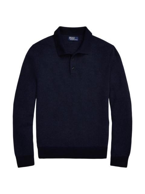 Polo Ralph Lauren Men's Wool Polo Sweater - Navy Combo