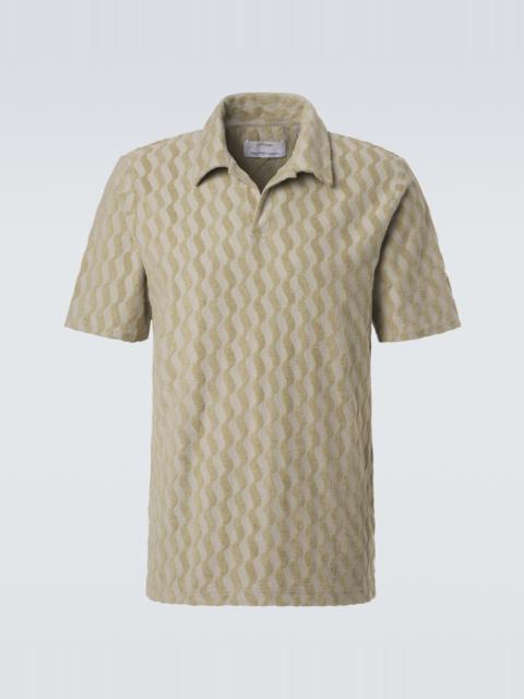FRESCOBOL CARIOCA Faustino jacquard terry polo shirt