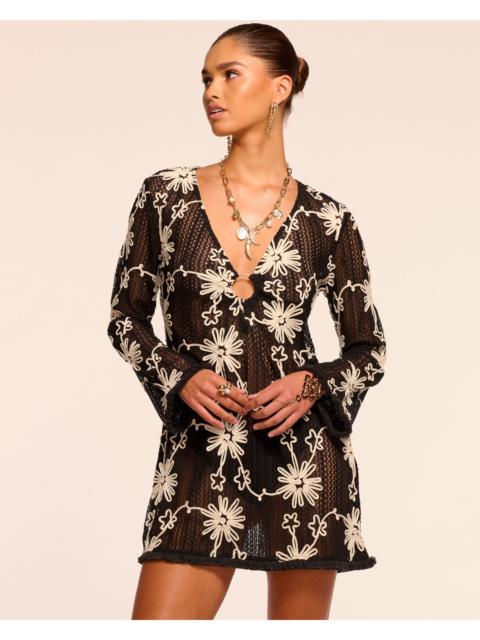 RAMY BROOK Cassie Embroidered Coverup Mini Dress