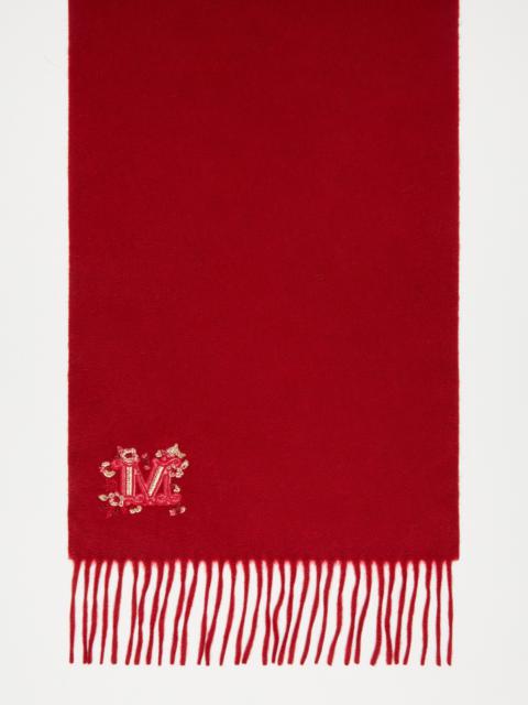 Max Mara WSDALIACNY Floral-embroidered cashmere stole