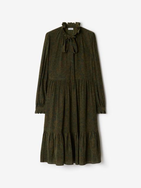 Burberry Foliage Silk Dress