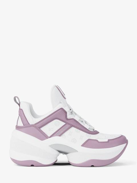 MICHAEL KORS Olympia Logo Debossed Trainer