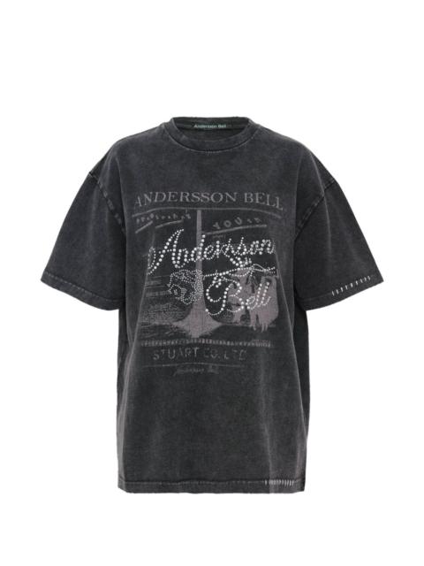 Andersson Bell Rosie hot-fix printed T-shirt