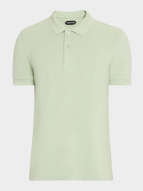 TOM FORD Men's Cotton Pique Polo Shirt