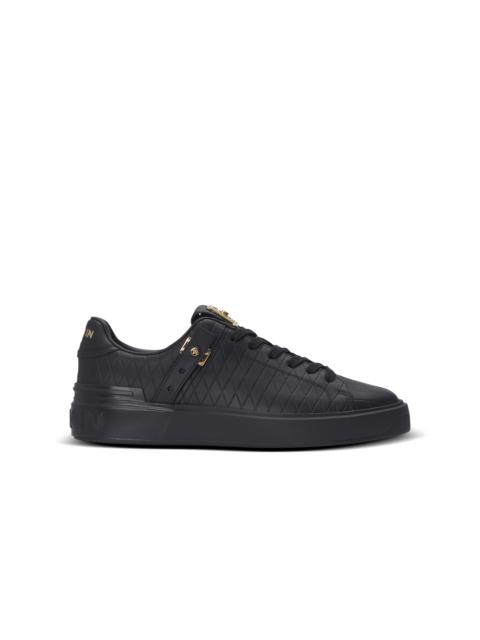 Balmain B-Court B-Buzz trainers in embossed calfskin