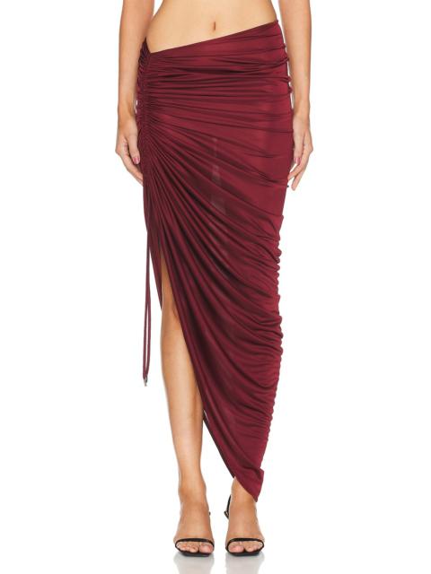 ATLEIN Asymmetric Ruched Skirt