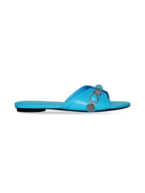 BALENCIAGA Women's Cagole Sandal in Blue
