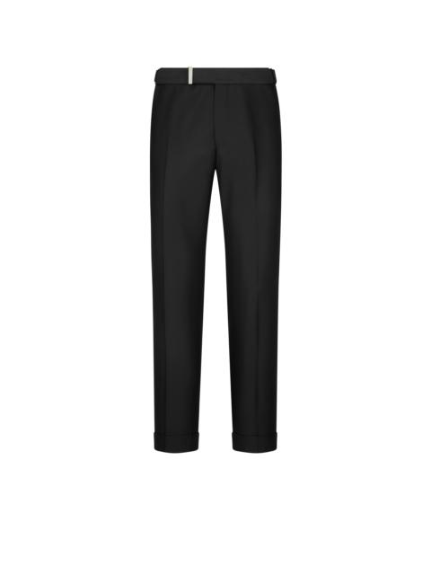 WOOL SILK FAILLE ATTICUS TROUSER