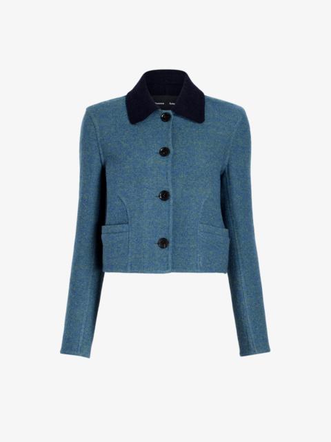 Proenza Schouler Gaelle Jacket in Double Face Melange Outerwear