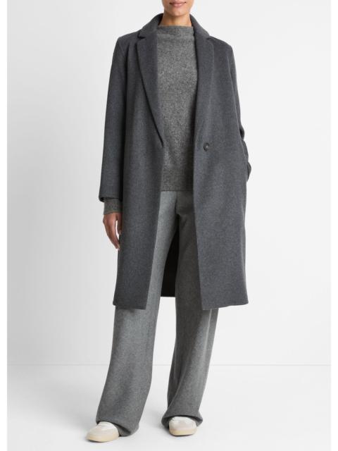 Vince Classic Wool-Blend Straight Coat