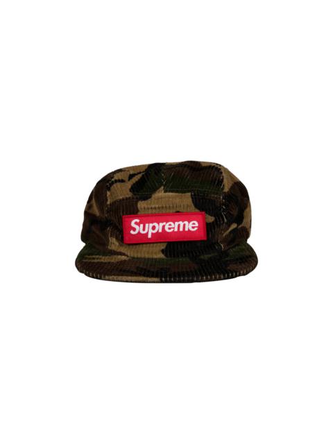 Supreme Supreme Camo Corduroy Camp Cap 'Woodland Camo' | REVERSIBLE