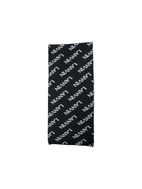 Lanvin logo-print scarf