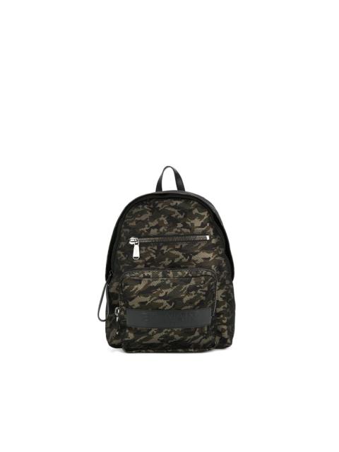 Balmain camouflage print backpack