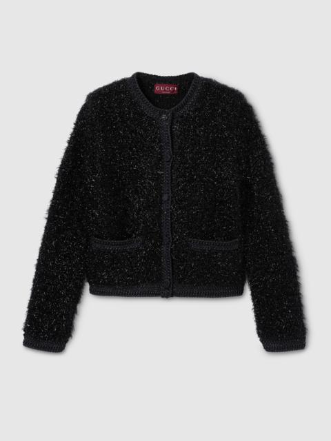 GUCCI Shiny chunky wool cardigan