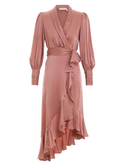 Zimmermann SILK WRAP MIDI DRESS