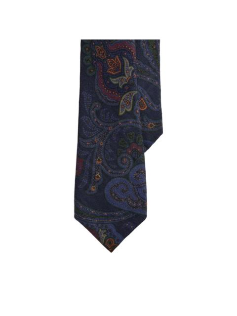 paisley-print tie
