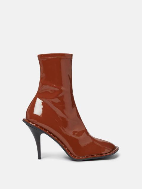 Stella McCartney Ryder Lacquered Stiletto Ankle Boots