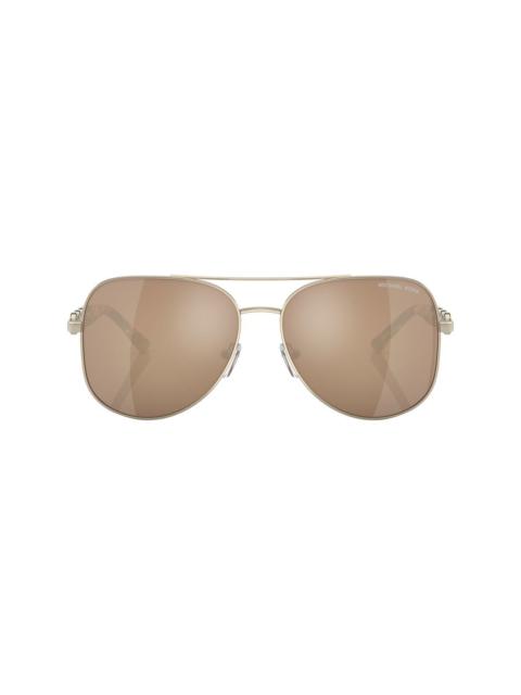 MICHAEL KORS pilot-frame mirrored sunglasses
