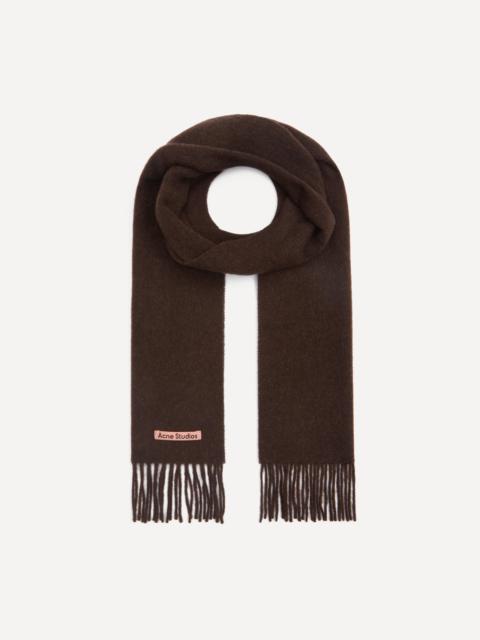 Acne Studios Skinny Fringe Wool Scarf