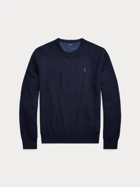 Polo Ralph Lauren Mesh-Knit Cotton Crewneck Sweater