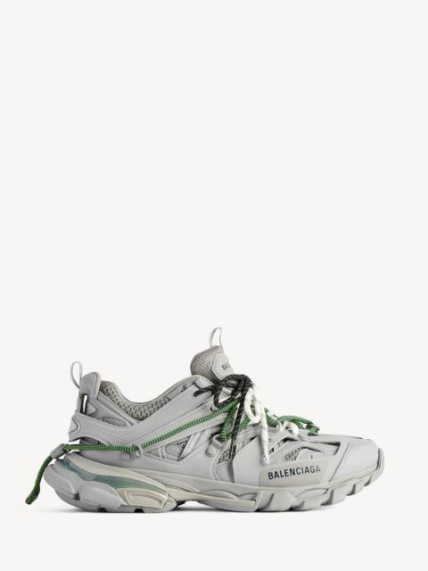 BALENCIAGA Men's Track Trail Laces Sneaker in Grey/yellow/white/navy