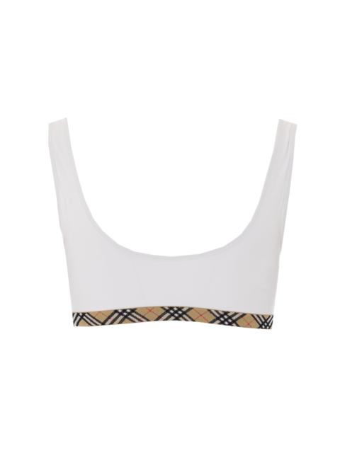 Burberry Burberry Top White Polyamide