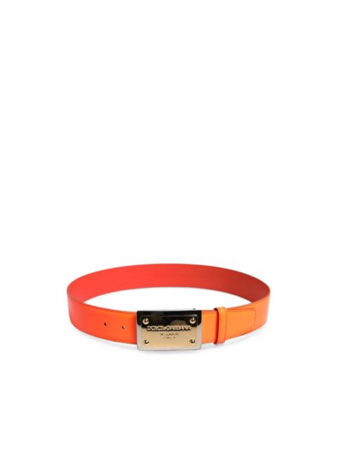 Dolce & Gabbana logo-plaque belt
