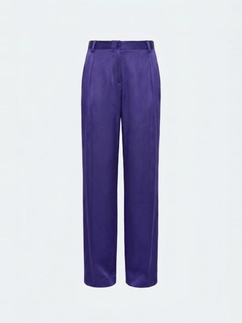 LAPOINTE Satin Relaxed Pleated Pant