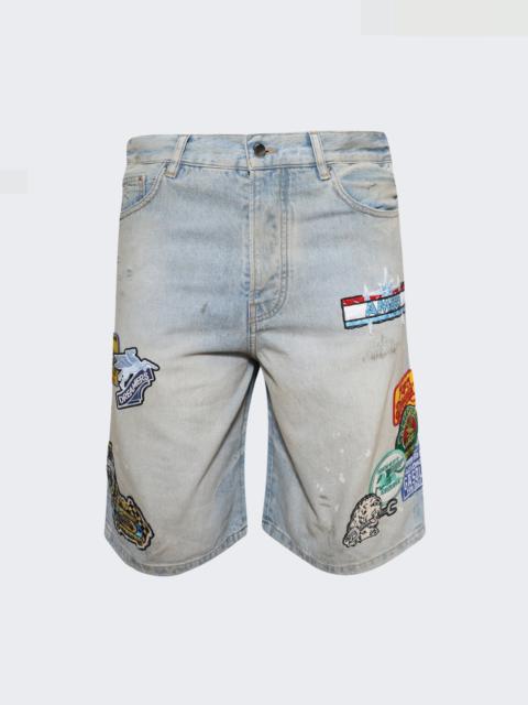 AMIRI Station Patch Denim Short Antique Indigo