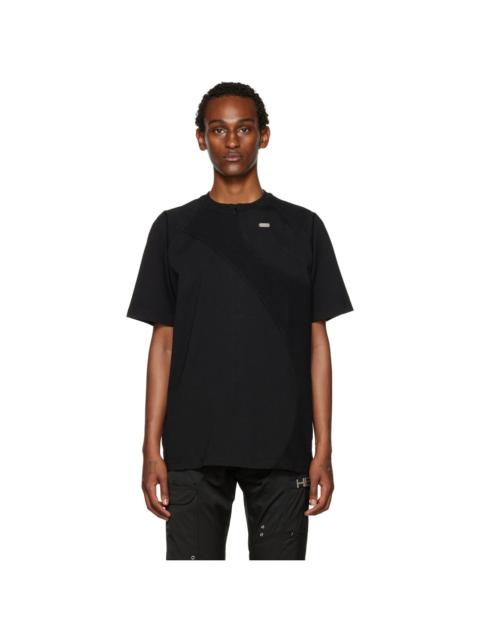 HELIOT EMIL™ Black Paneled T-Shirt
