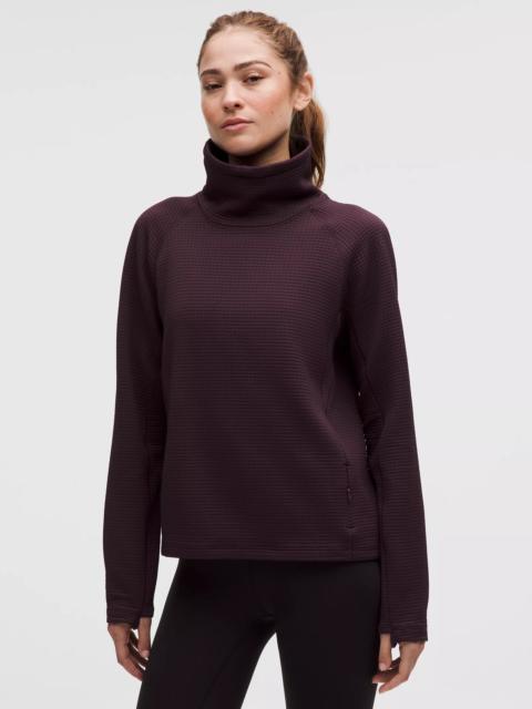lululemon Waffle-Knit Funnel-Neck Long-Sleeve Shirt