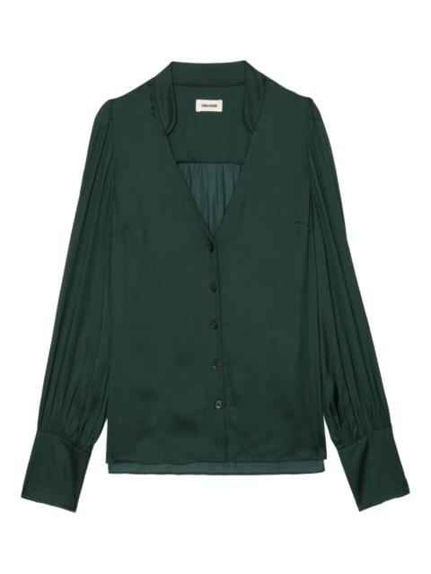 Zadig & Voltaire buttoned satin shirt
