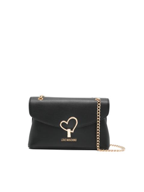 heart charm chain shoulder bag