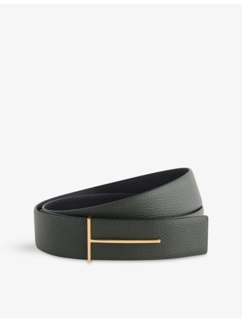 TOM FORD Slim-T Reversible Leather Belt