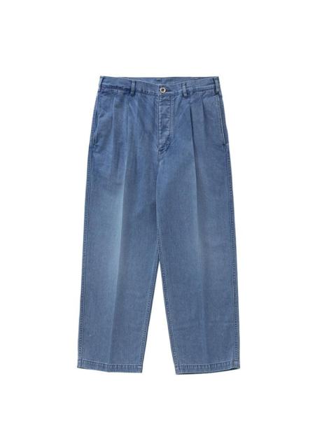 visvim PLEATED WIDE CHINO W LT.INDIGO