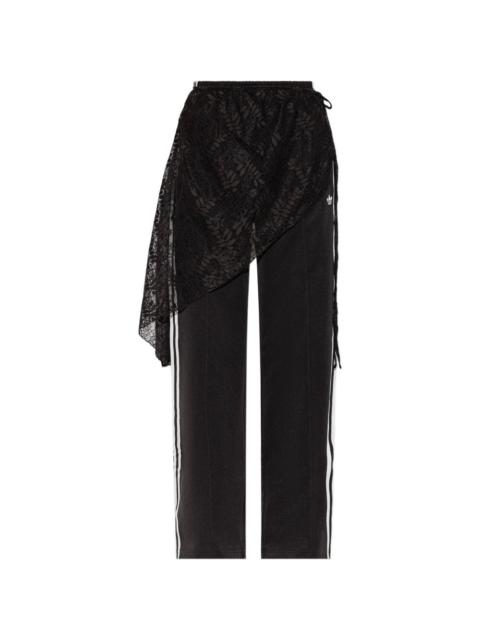 adidas 2in1 Firebird loose track pants with lace skirt