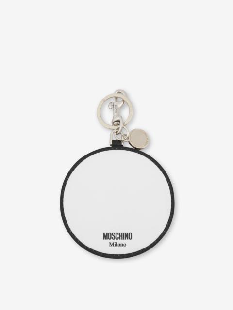 Moschino IT'S UP TO YOU CALFSKIN KEYCHAIN
