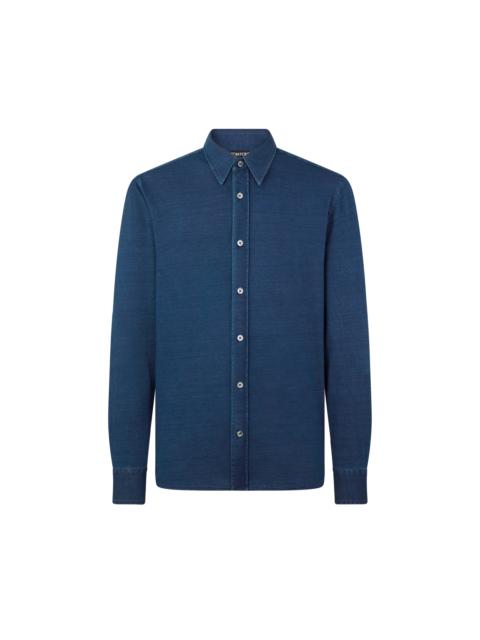 TOM FORD COTTON INDIGO SHIRT