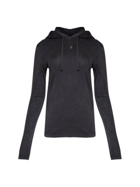 Givenchy 4G-plaque cotton hoodie