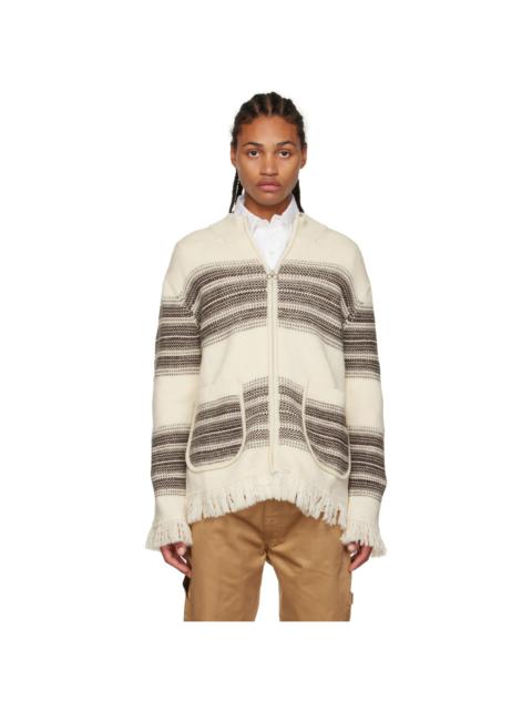 Junya Watanabe MAN Off-White Comme des Garçons Edition Striped Sweater