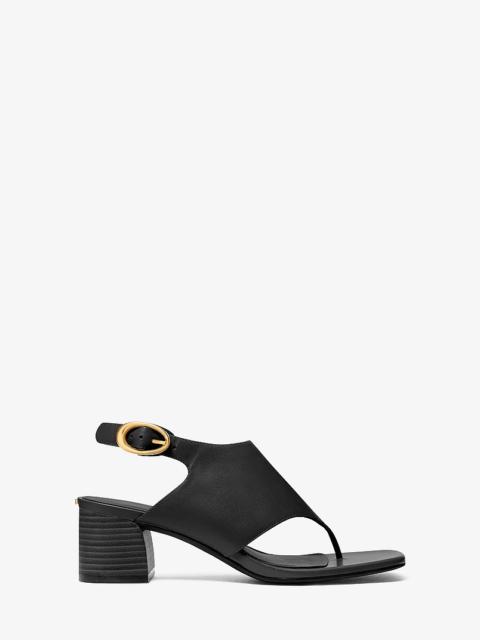 MICHAEL KORS Kya Flex Leather Thong Sandal