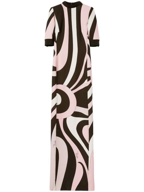 PUCCI abstract-pattern print maxi dress