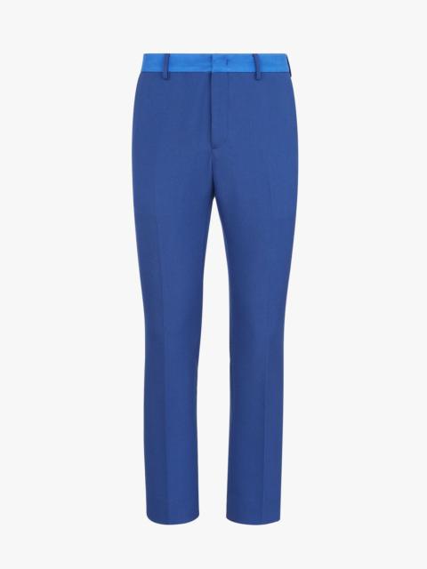 FENDI Blue wool pants