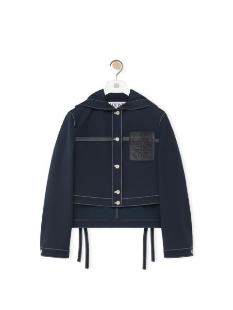 Loewe Cropped workwear jacket in technical cotton