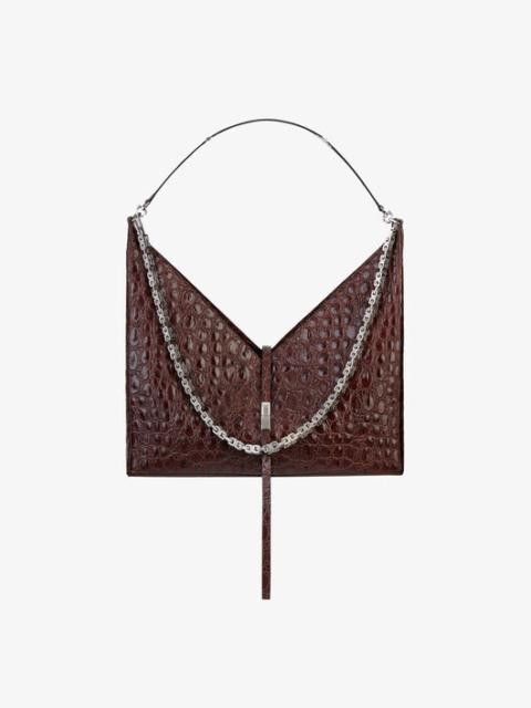 Givenchy LARGE CUT OUT BAG IN CROCODILE EFFECT LEATHER WITH CHAIN